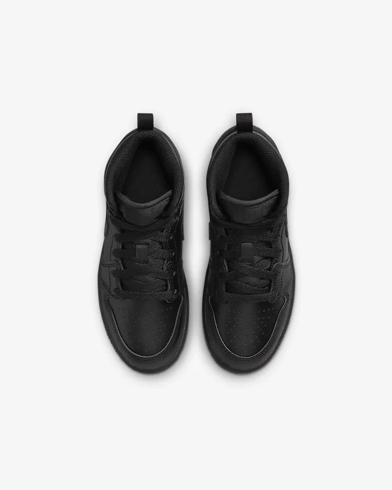 Chaussures Nike Jordan 1 Mid Noir pour enfant