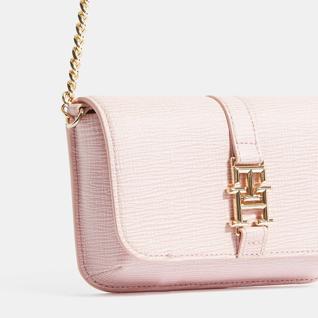 Tommy Hilfiger Sac bandoulière Plush mini crossover rose clair - 11x18x5 cm