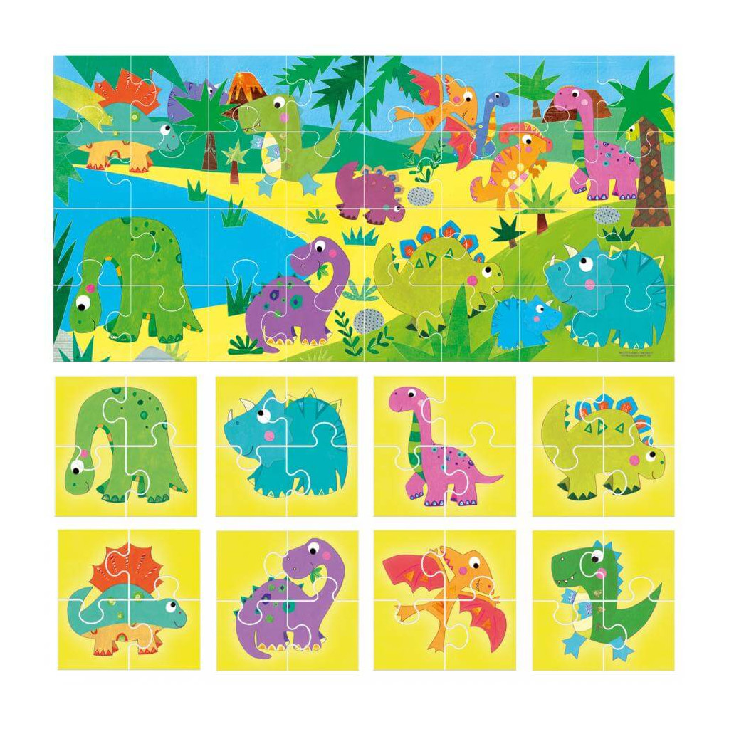 Puzzle 8+1 Dinosaurs