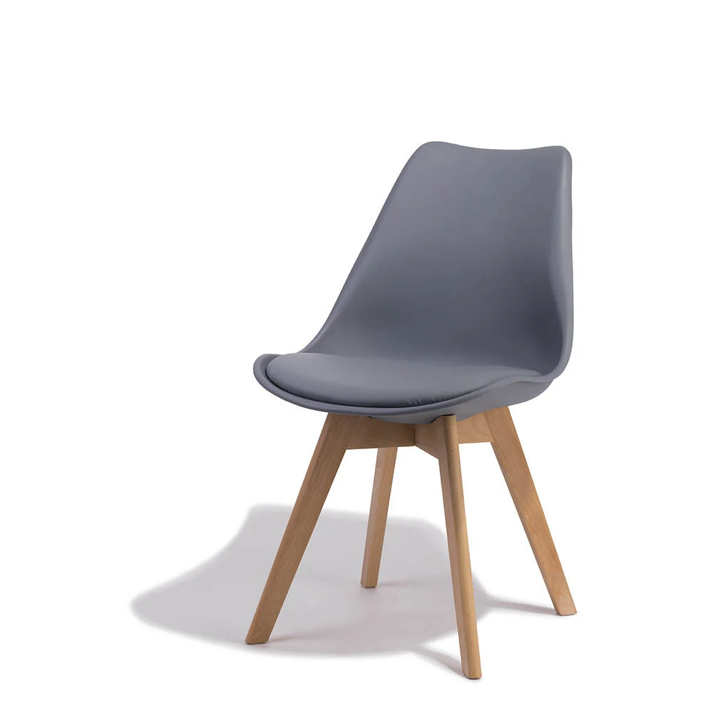 Chaise Kelly gris anthracite x 2