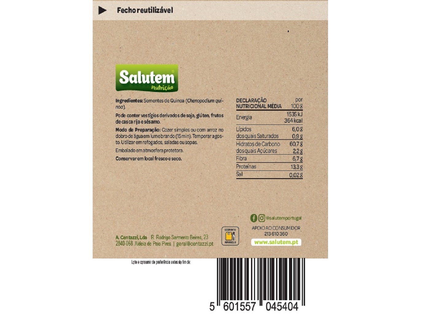QUINOA SALUTEM 250G