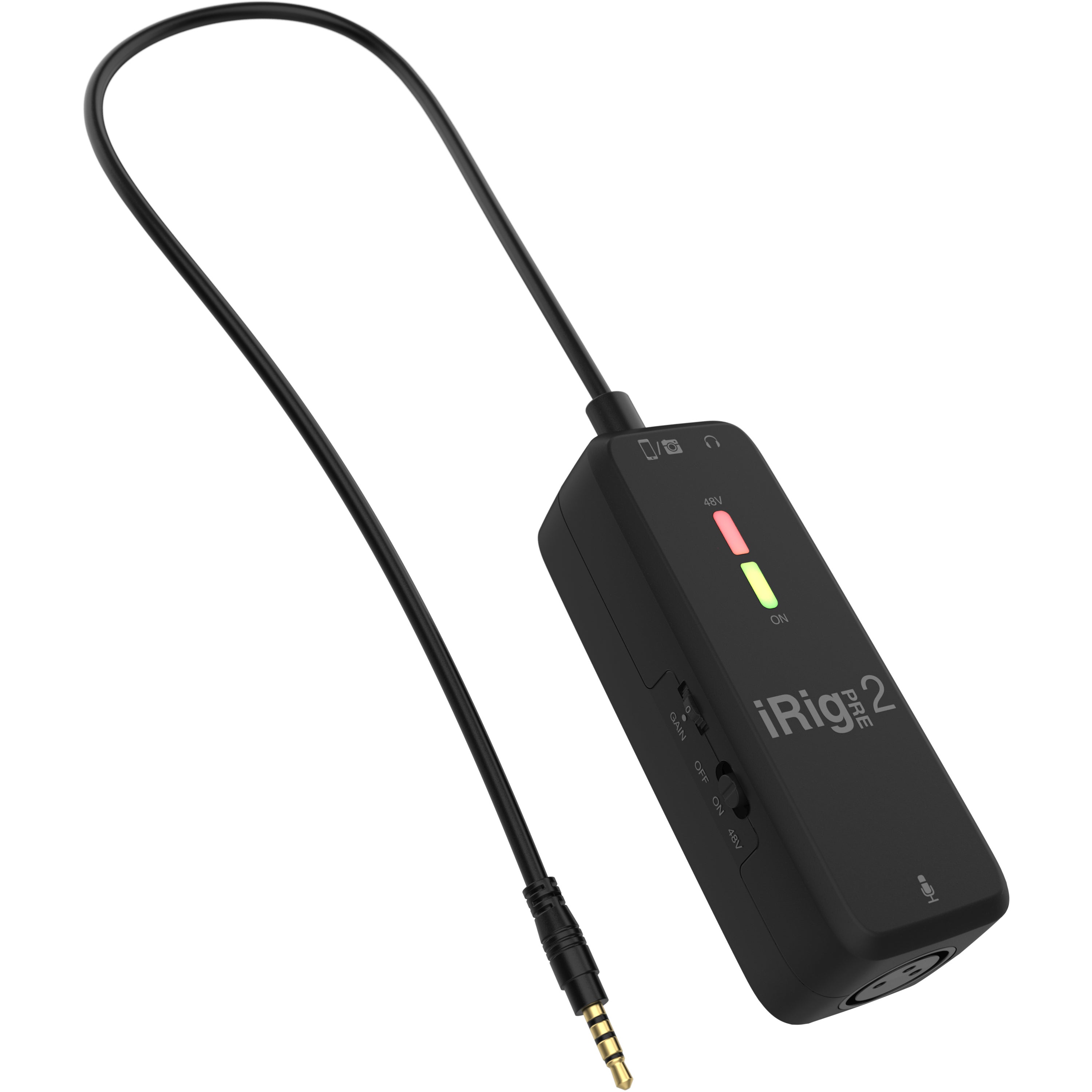 IK Multimedia iRig Pre 2 microfoon interface/preamp voor iOS en Android