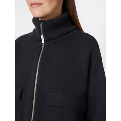 Damen-Hüftjacke, Schwarz