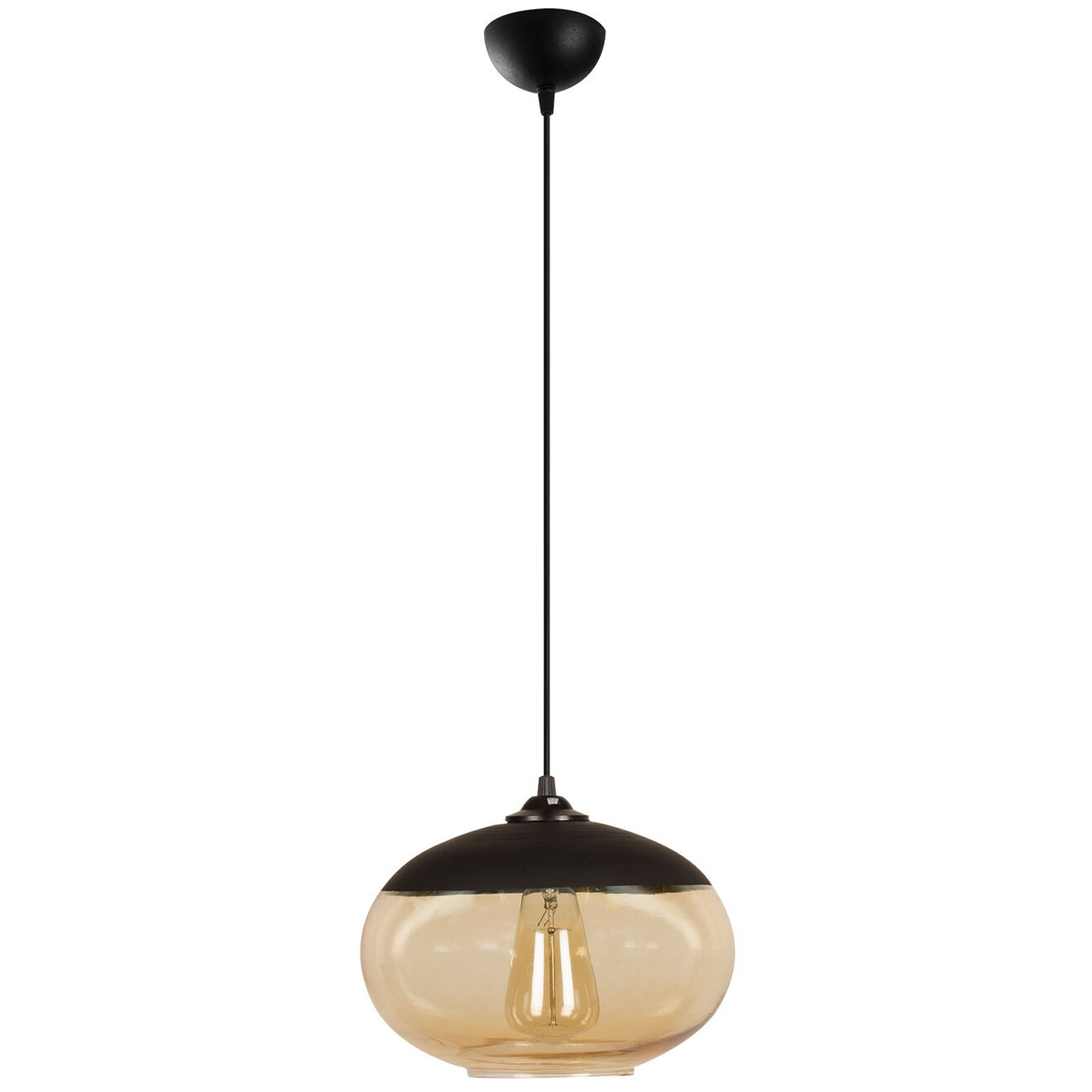 Opviq Suspension Camini miel/noir - 25x113 cm