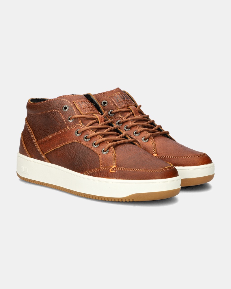 Hub Kingston 2.1 Hoge sneakers  - cognac