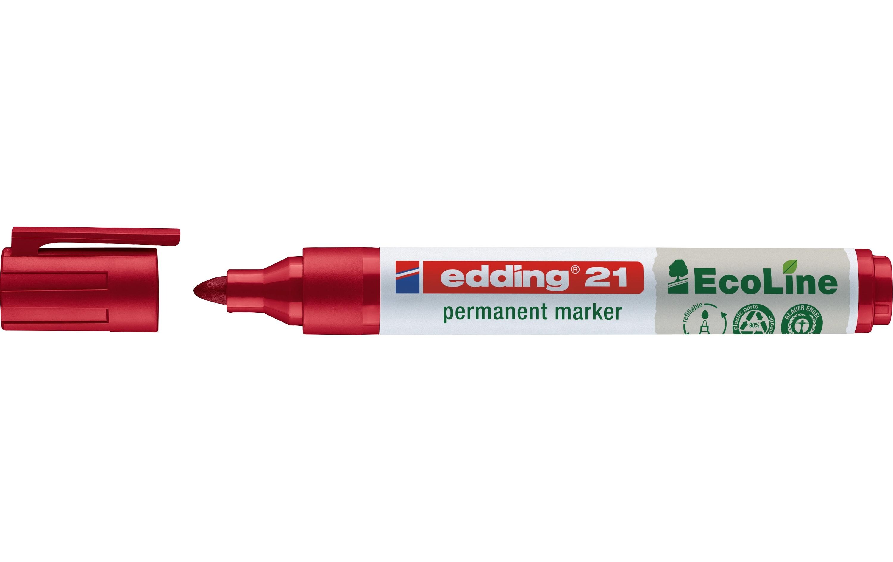 Permanent-Marker Ecoline 21 RotPermanentmarker Edding