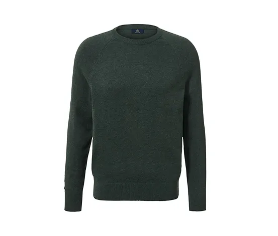 Pullover mit Rundhalsausschnitt, dunkelgrün