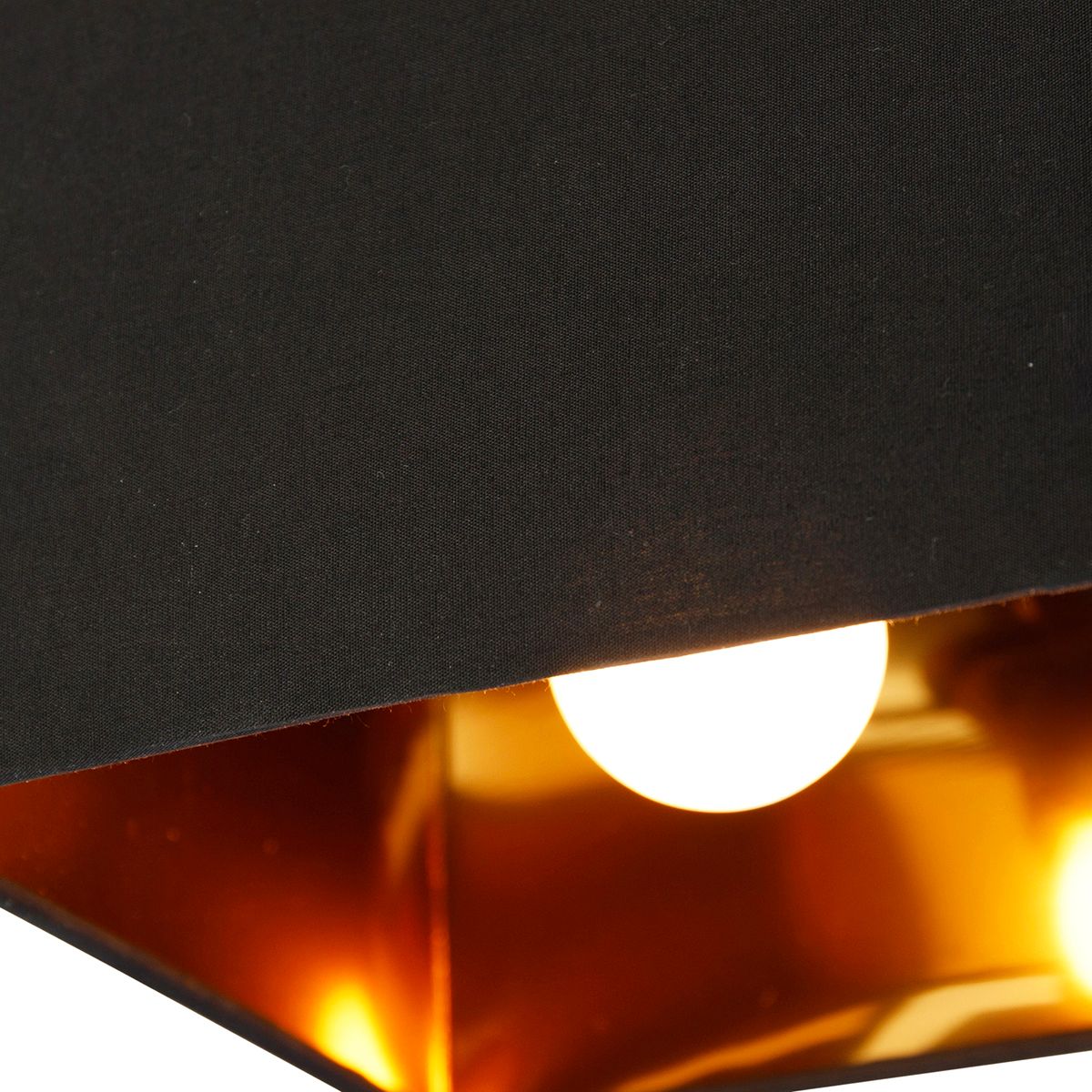 Smart plafondlamp zwart met goud incl. Wifi P45 - VT