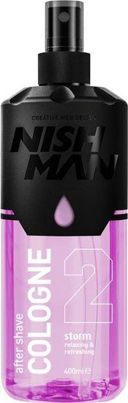 NISHMAN - Cologne 02 - Storm - 400ml - Aftershave - Verfrissende Mix