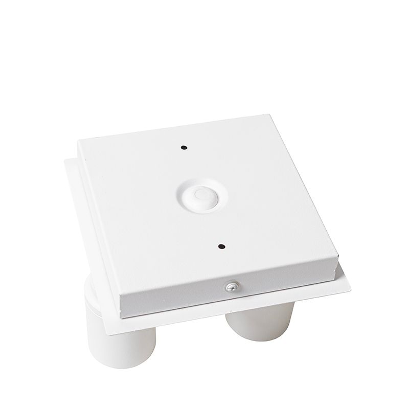 Moderne badkamer spot wit vierkant 2-lichts IP44 - Ducha