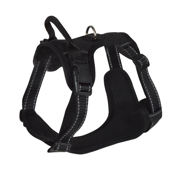 HARNAIS ANTI TRACTION REFLECHISSANT 68 A 81CM EXPERT NOIR