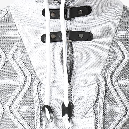 Pull Col Amplified Gris Clair