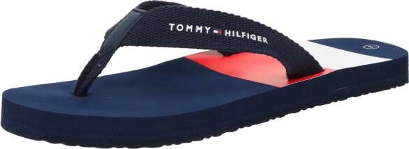 Tommy Hilfiger teenslippers donkerblauw Jongens Rubber 38
