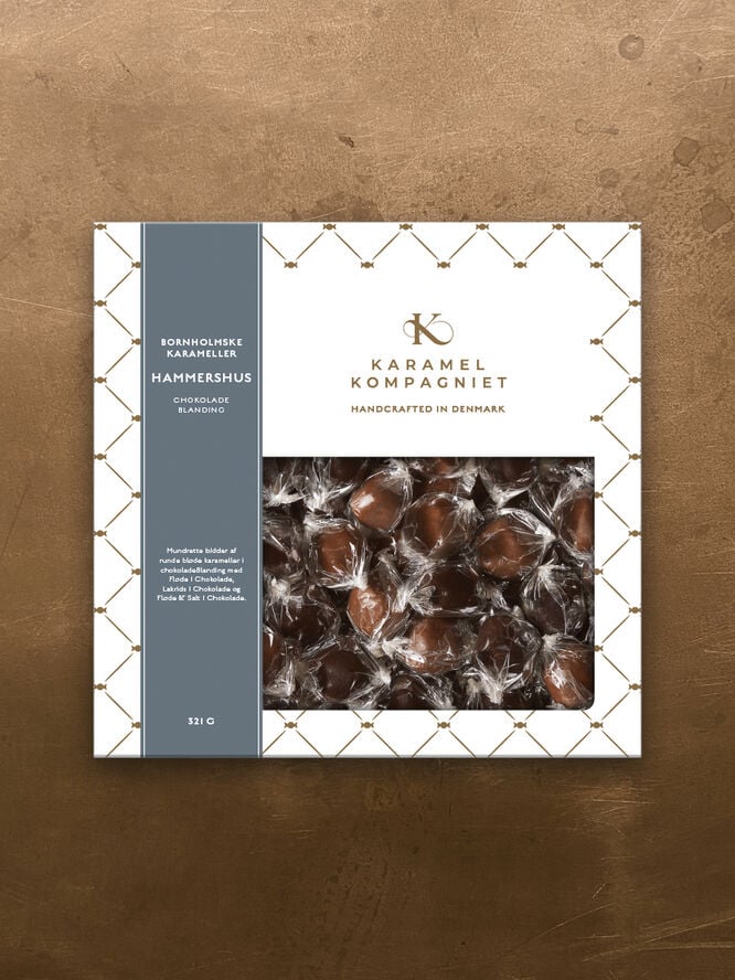 Karamel Kompagniet Hammershus, Chokolade blanding UDGÅR Brun & hvid
