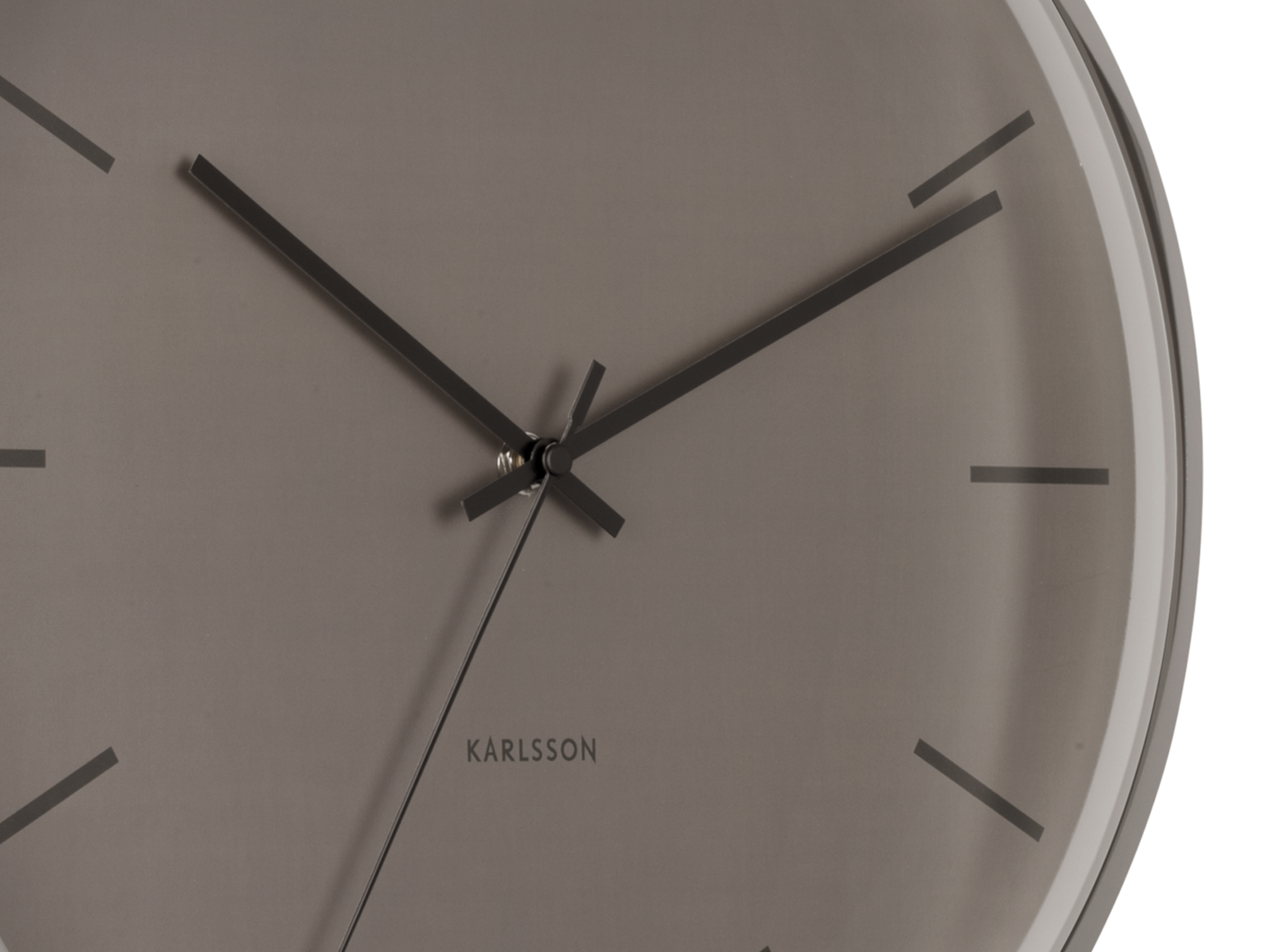 Wall clock Nirvana Globe dark warm grey