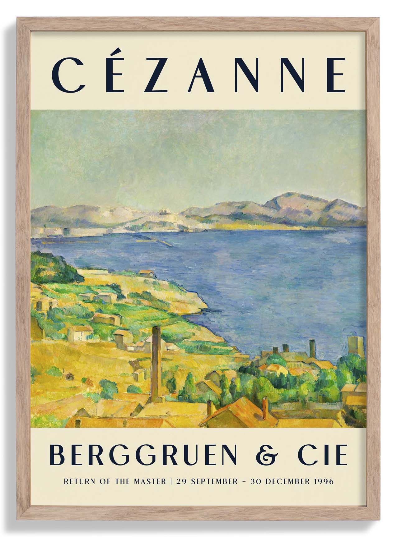 Der Golf von Marseille Kunstausstellung von Paul Cézanne