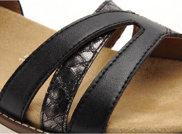 Remonte nu pieds plats femme d2046 noir