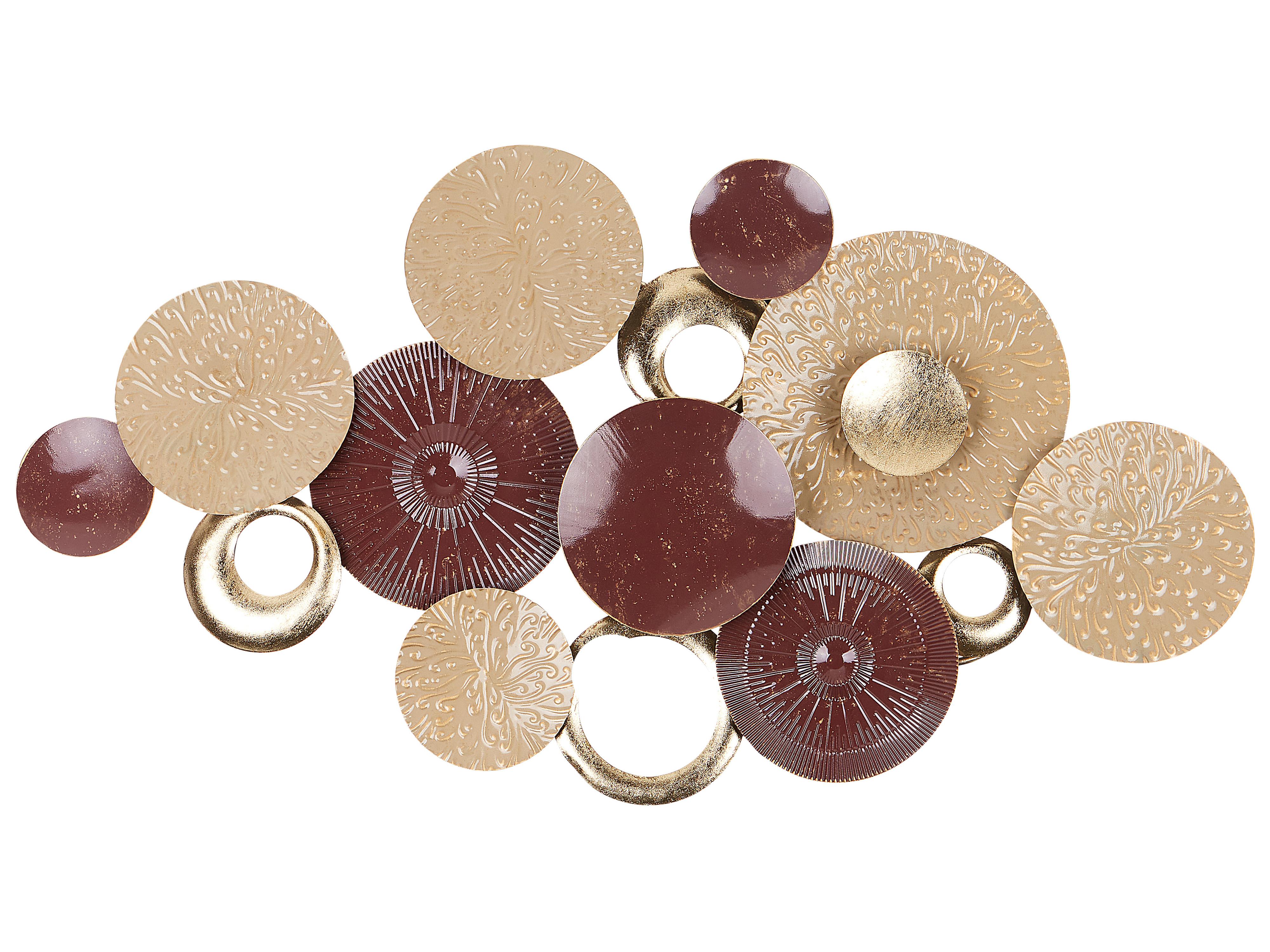 Wanddecoratie BROMINE Metaal 69 cm Goud