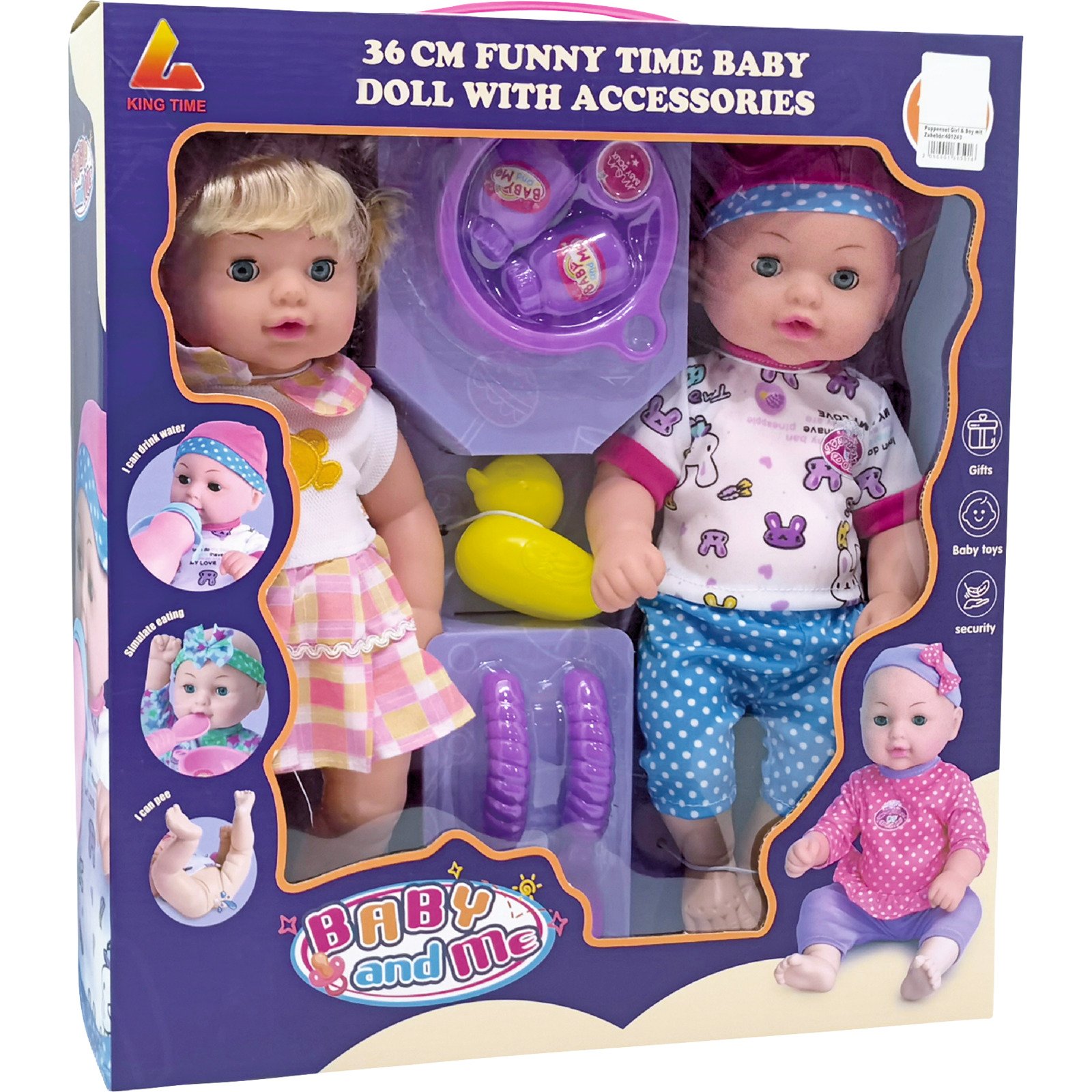 Puppenset Zwillinge Mädchen & Junge