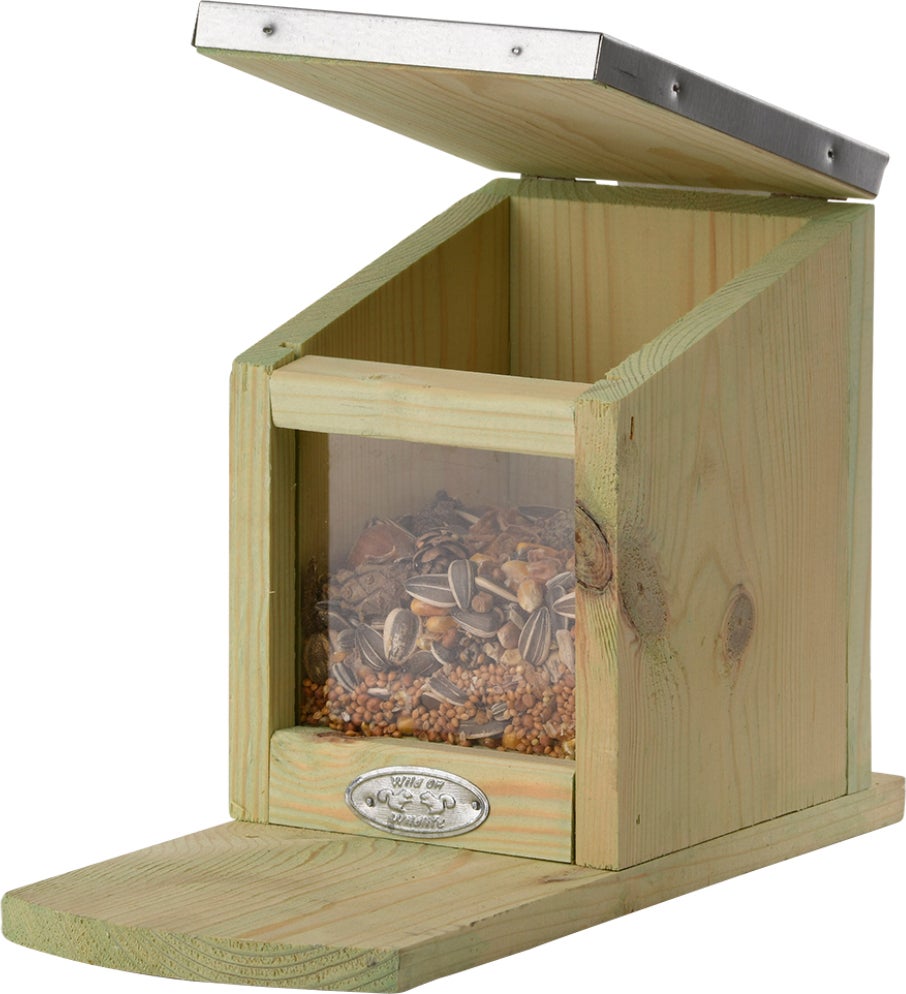 Esschert Design eekhoorn voederhuis naturel 12,2 x 23 x 17,5 cm