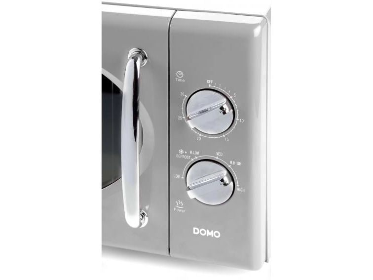 Domo Mikrowelle DO3025 Grau Freistehende Mikrowelle für schnelles Erwärmen und Zubereiten