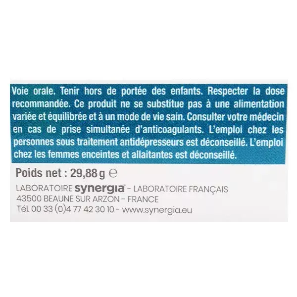 Synergia D-Stress Focus 30 comprimidos