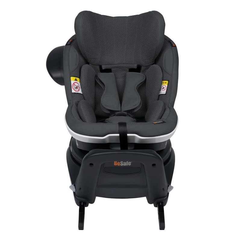 BeSafe iZi Turn i-Size 360° autostoel anthracite mesh incl. beschermhoes