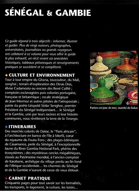 GALLIMARD - SENEGAL GAMBIE BIBLIOTHEQUE DU VOYAGEUR