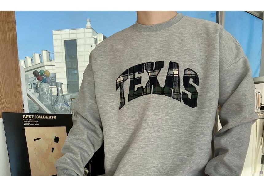 SeoulPop - Geruite Letters Sweatshirt