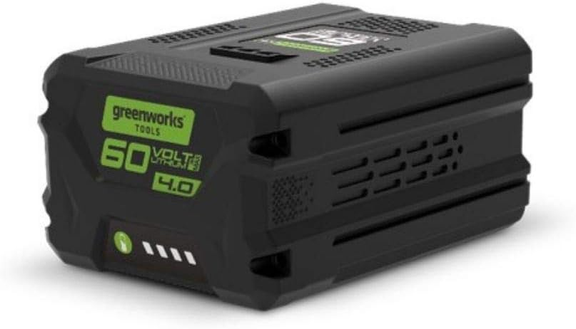 Greenworks 60V Akku G60B4 (Li-Ion 60V 4Ah wiederaufladbarer leistungsstarker Akku passend für alle Geräte der 60V Greenworks Serie)