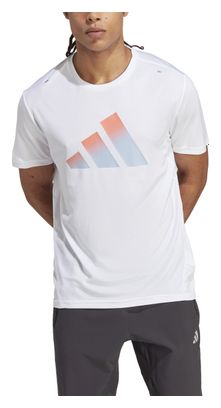 Maillot manches courtes adidas Performance Run Icons Blanc