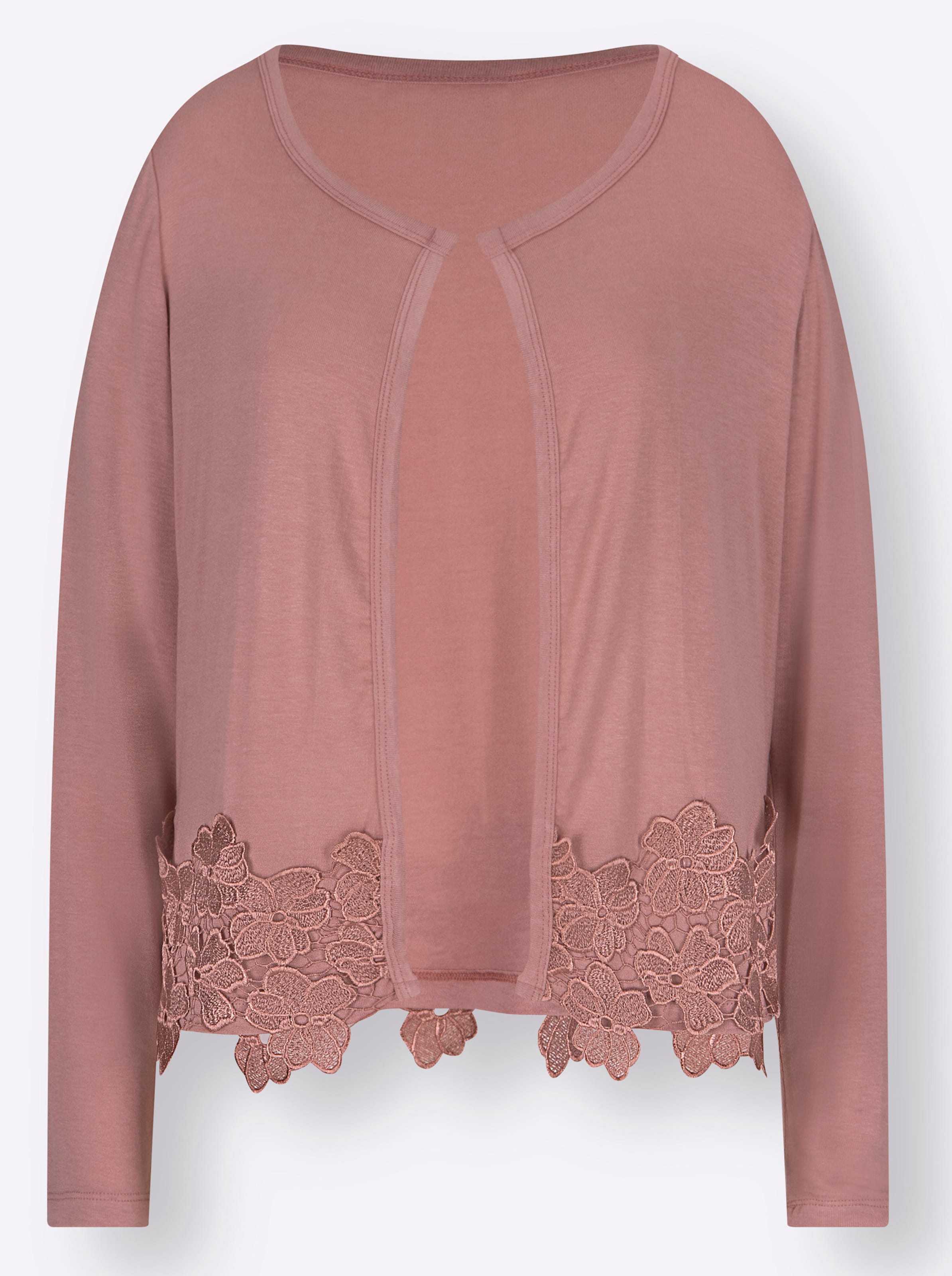 Shirtjacke in rosenquarz