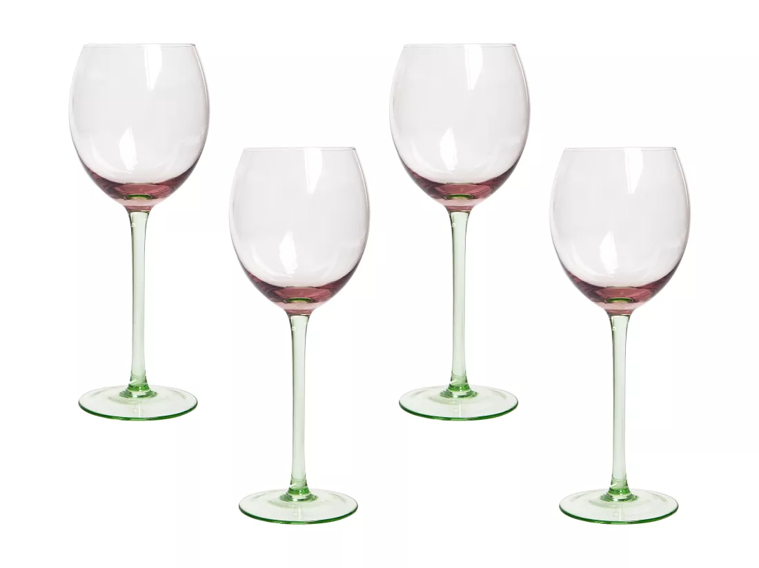Lot de 4 verres à vin DIOPSIDE 360 ml Rose