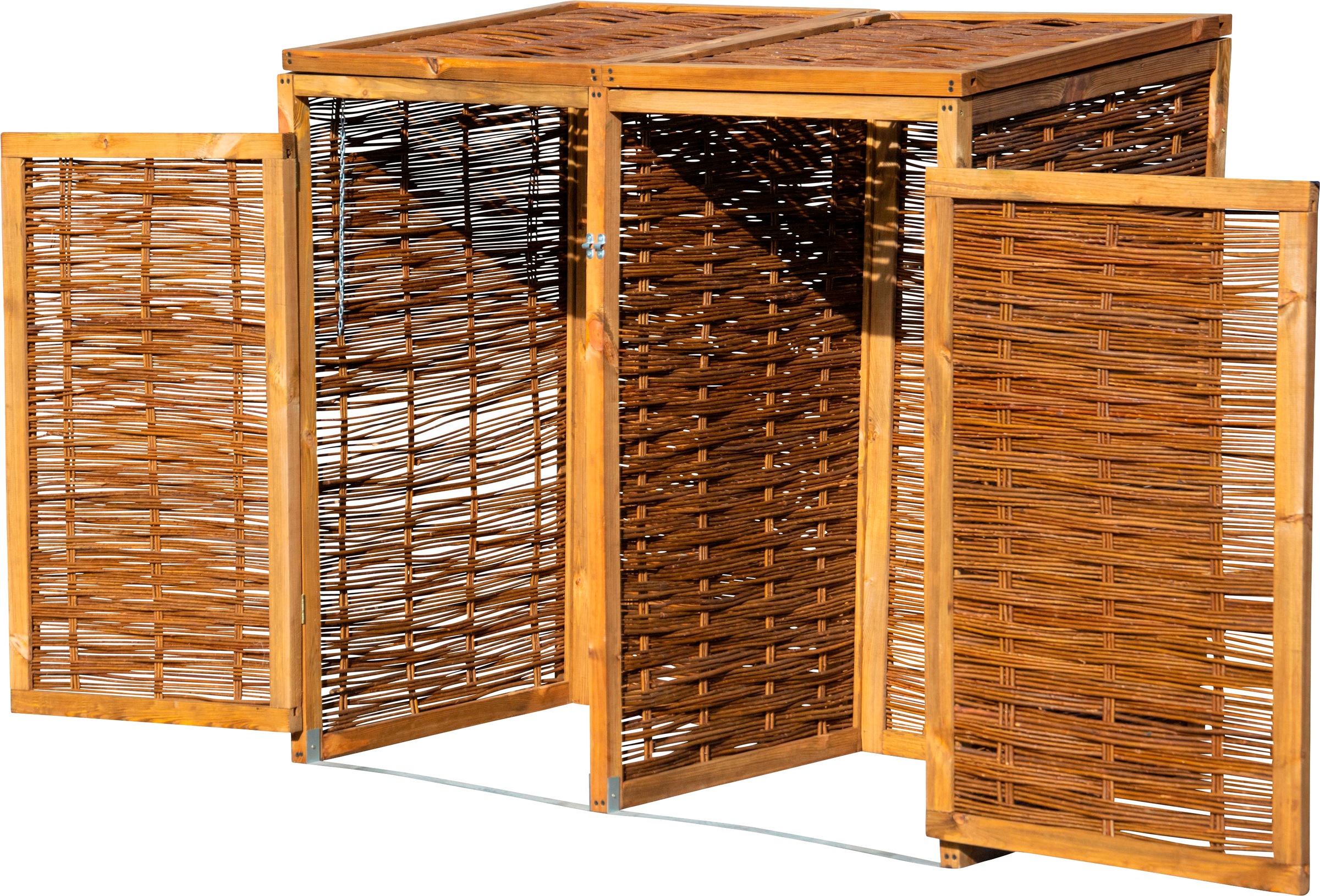 dobar Mülltonnenbox 2x240l, BxTxH: 137x83x132 cm