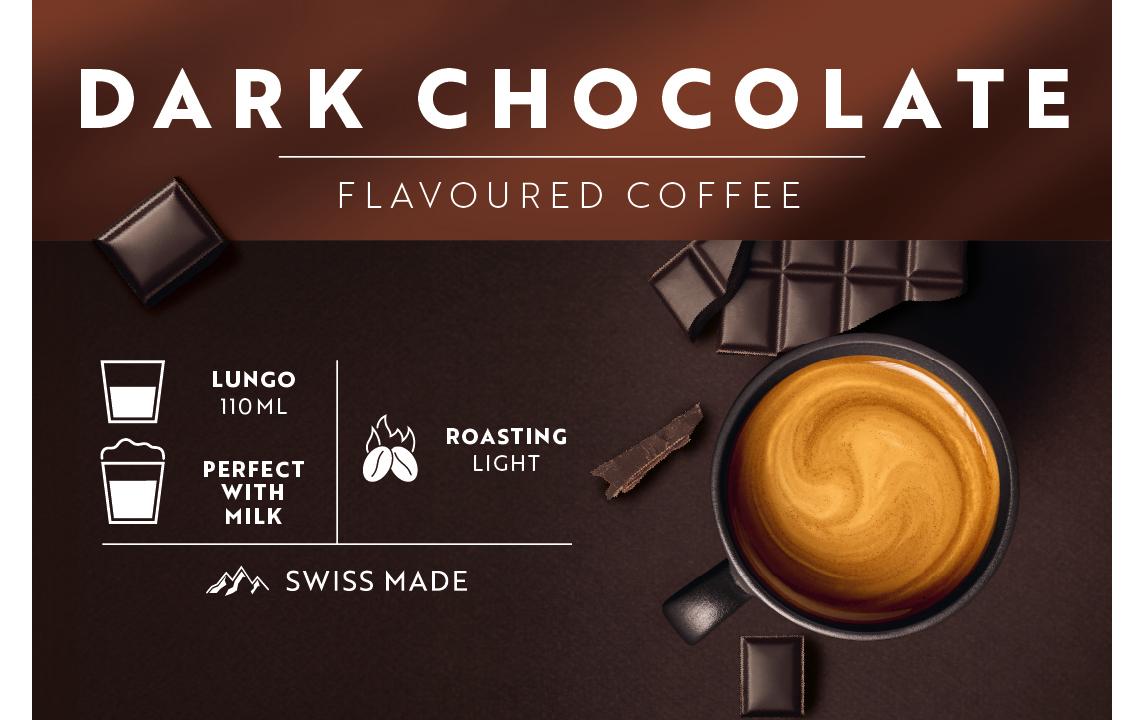 Kaffeekapseln für Nespresso Dark Chocolate 100 StückKaffeekapseln für Nespresso Maschinen