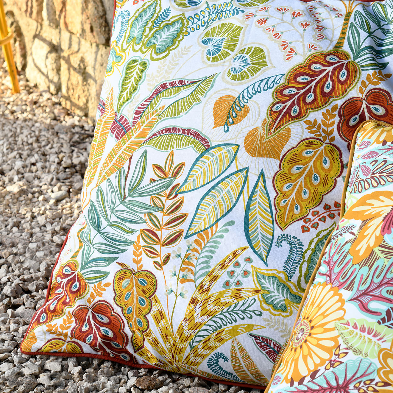 Stof Coussin Thailande Aveyron orange - 60x60 cm