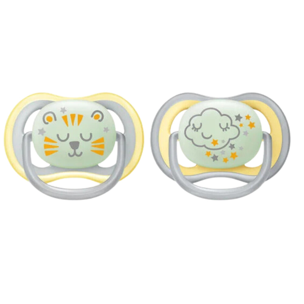 Philips Avent Fopspeen Ultra Air Nighttime 18+ mnd Glow in the Dark2 stuks