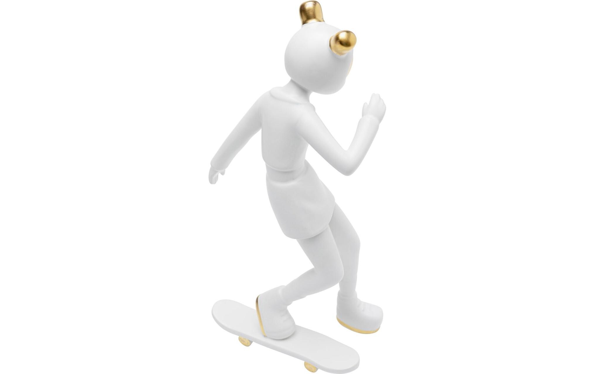 Dekofigur Skating Astronaut WeissDeko-Objekt