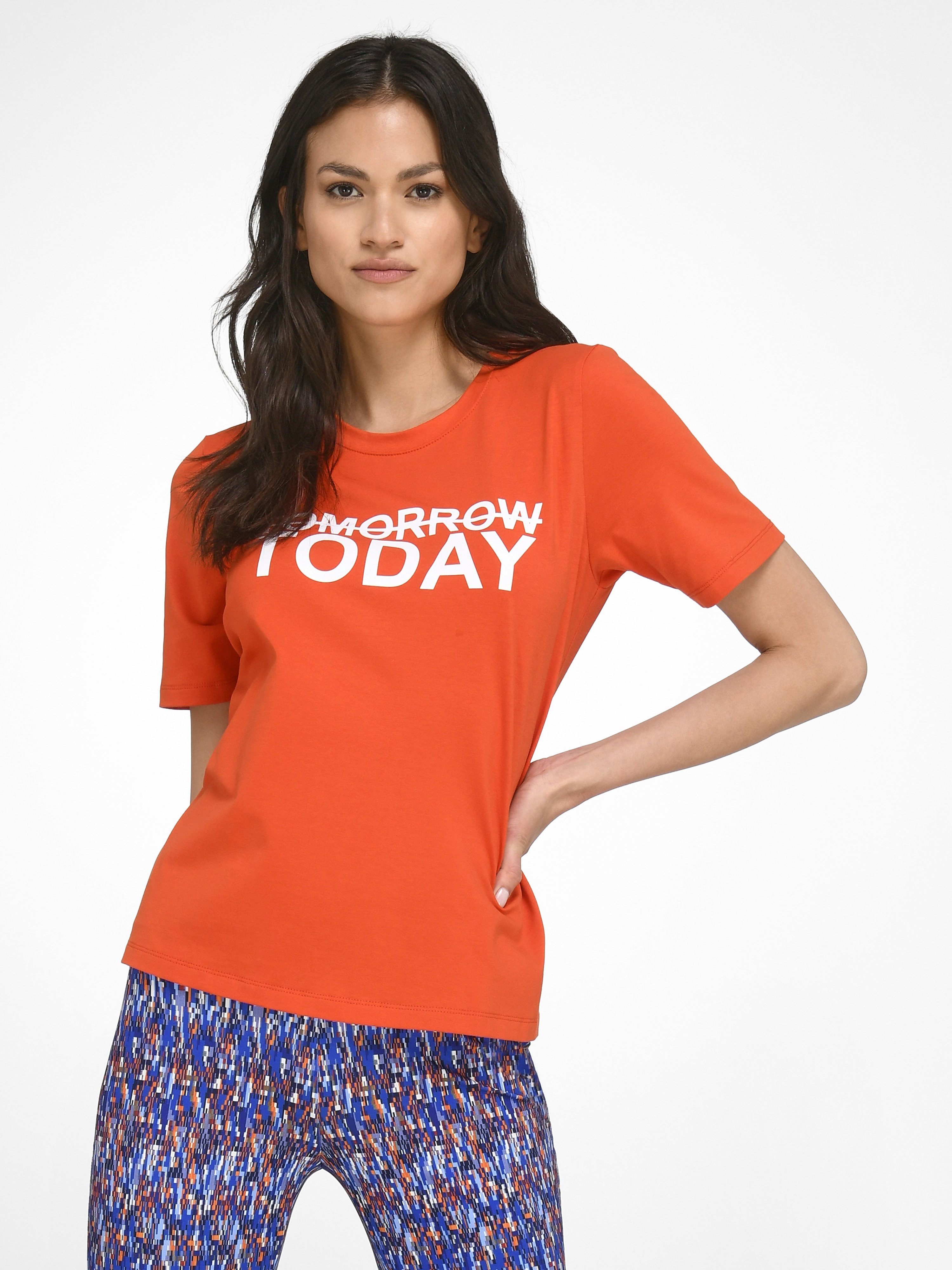 Rundhals-Shirt mit 1/2-Arm