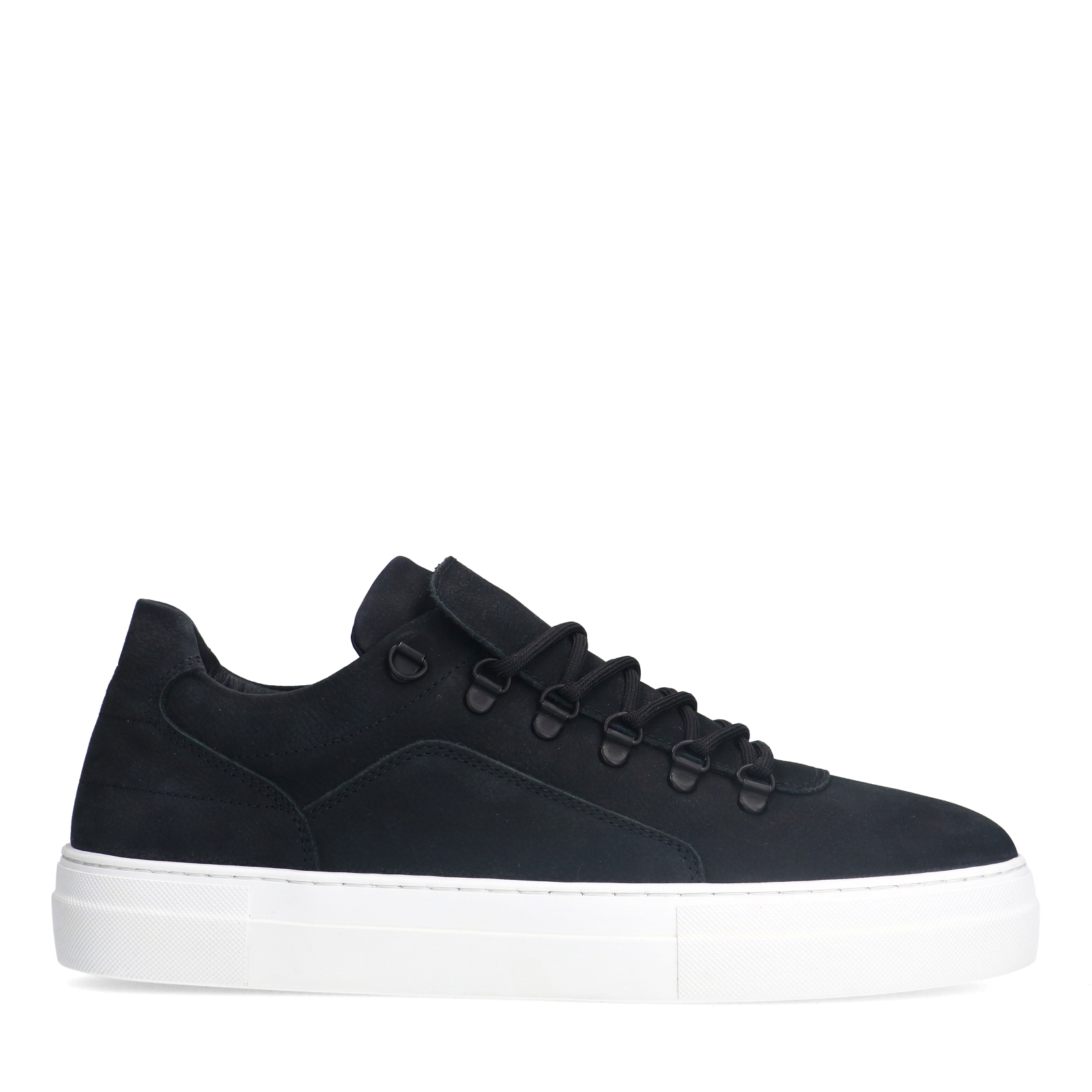 Zwarte nubuck sneakers