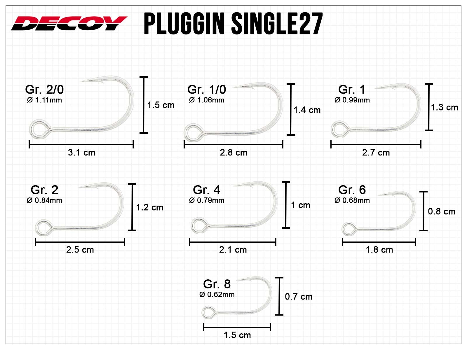Pluggin Single27 - Gr. 2/0(DECOY)