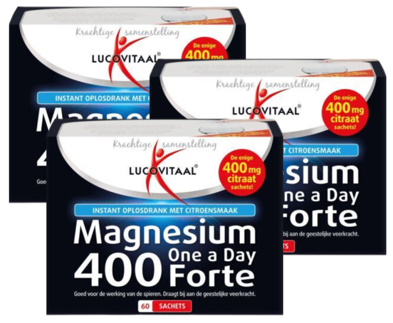 Lucovitaal Magnesium 400mg Forte 180 Sachets