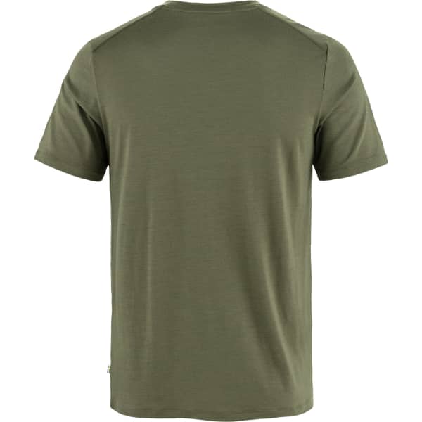 T-shirt randonnée FJALLRAVEN ABISKO WOOL CLASSIC SS M LAUREL GREEN