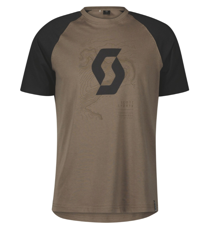 SCOTT Icon Raglan SS T-shirt, Beige/Sort