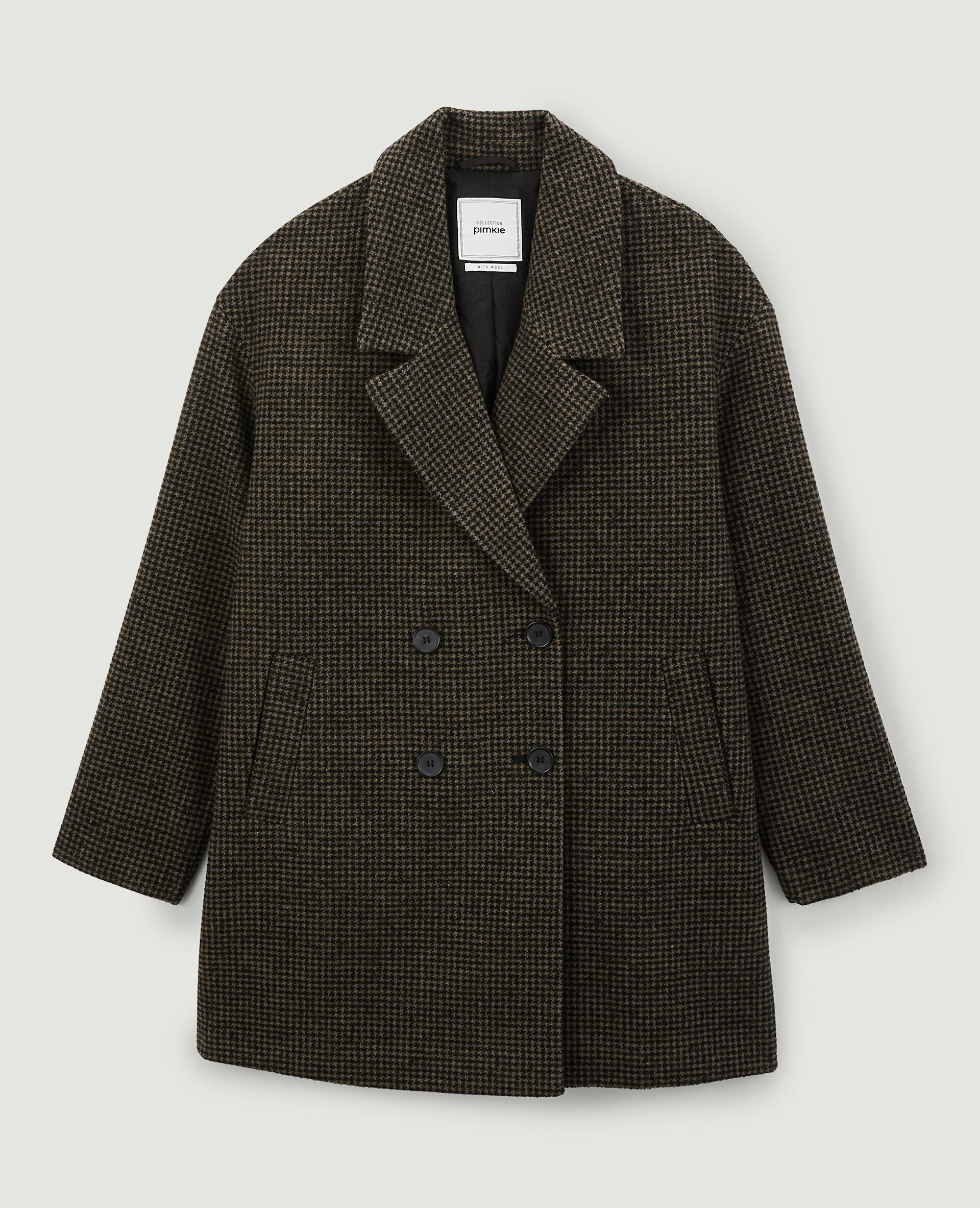 Manteau court oversize - Taupe