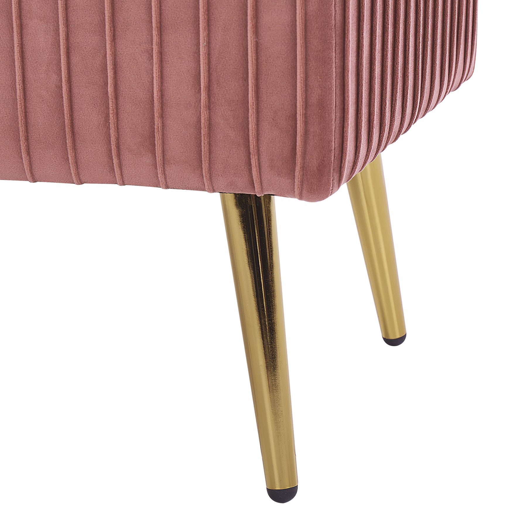 Beliani - PATERSON - Hocker - Roze - Fluweel