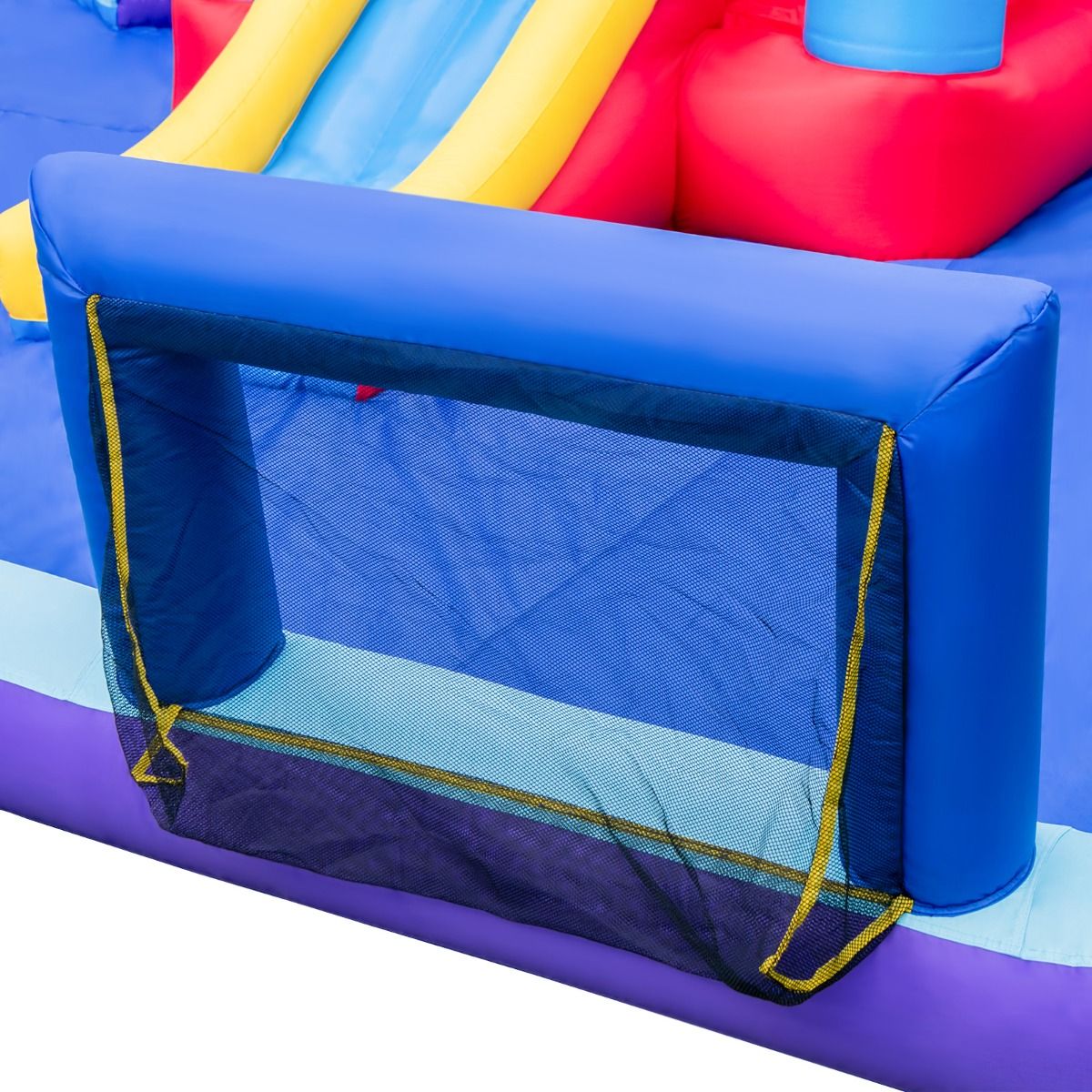 Château Gonflable à Toboggans Aquatiques Thème de La Fusée pour Enfants Piscine Zone de Saut Pistolet à Eau Escalade Souffleur de 850 W Multicolore - Lidl-Manfred