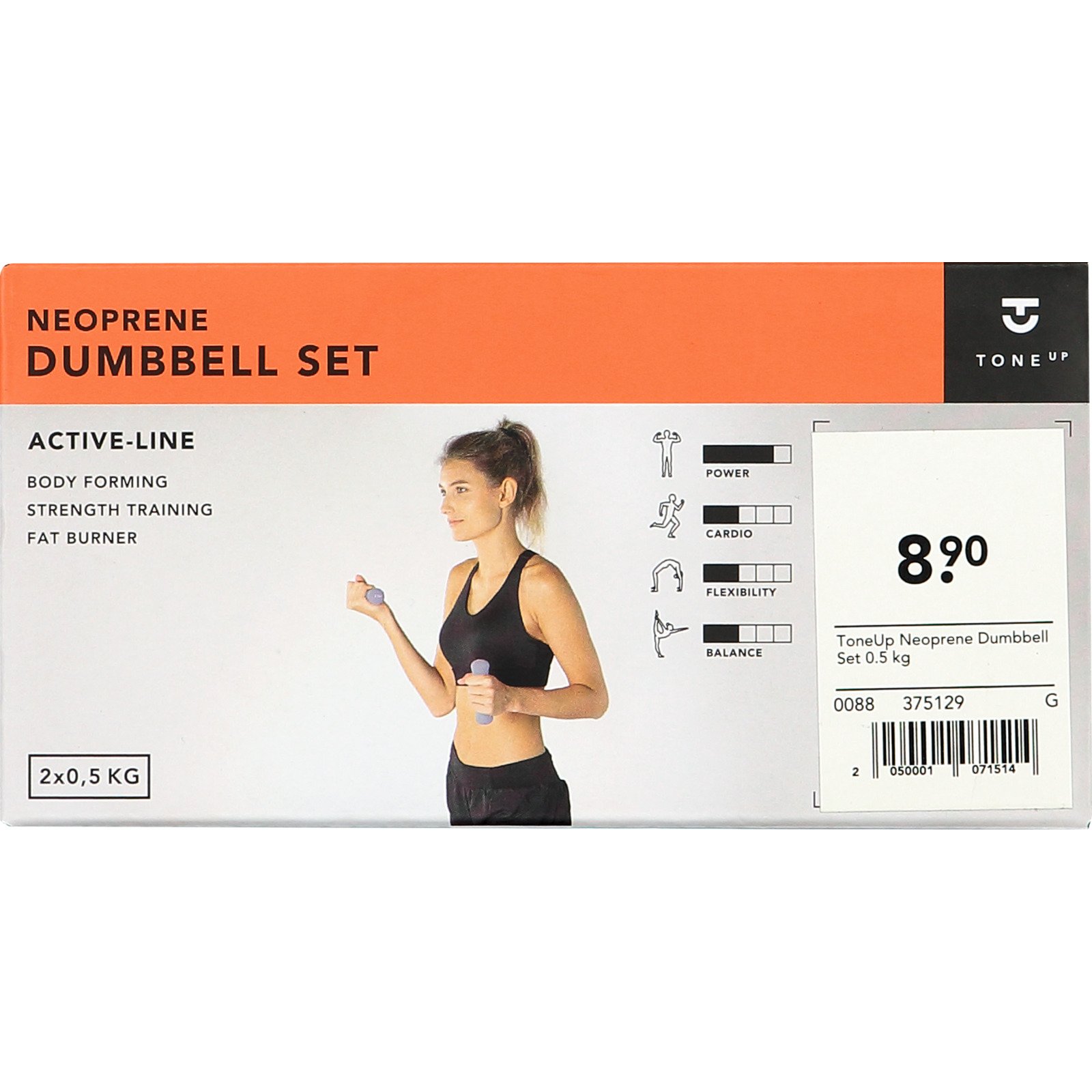 Tone Up Hantelset Neopren 0.5 kg