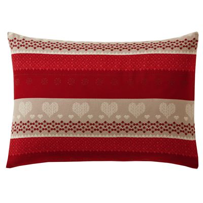 Linge de lit flanelle à motif cœurs