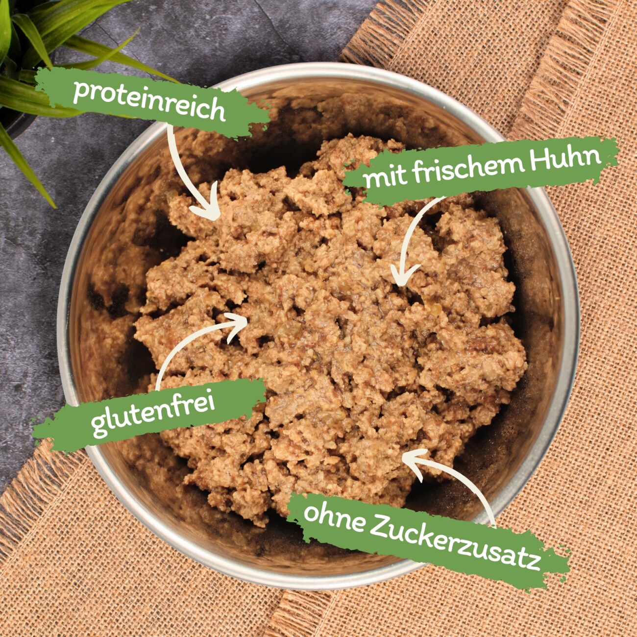 Lyra Pet Lecker.Pet Balu's Saftige Fleischmahlzeit mit Huhn Katzenfutter Nassfutter 6x400 g